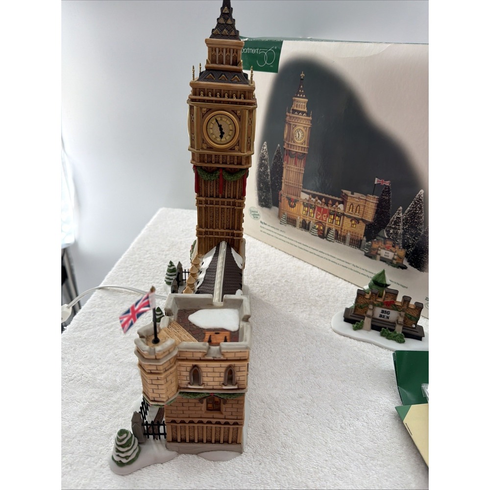 Department 56 Dickens Village Historical Landmark Christmas "Big Ben" #58341 - Picture 6 of 11